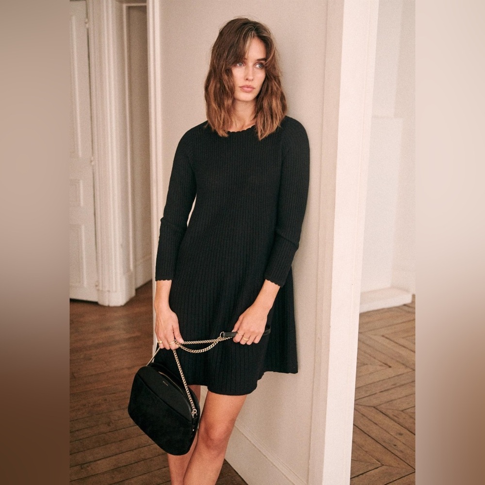 Sezane Mini Sweater Dress